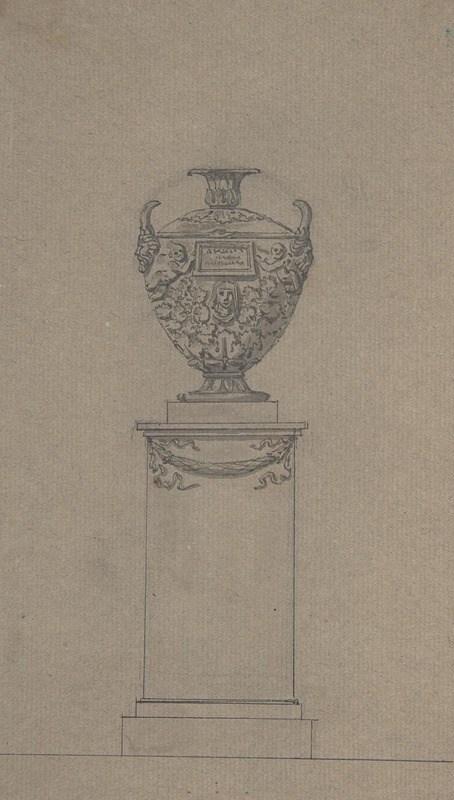 Design for a Tomb with an Urn by Иоганн Готфрид Шадов — digital art print download