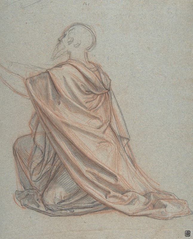 Study of a Kneeling Man by Людвиг Фердинанд Шнорр фон Каролсфельд, 1788–1853 — digital art print download