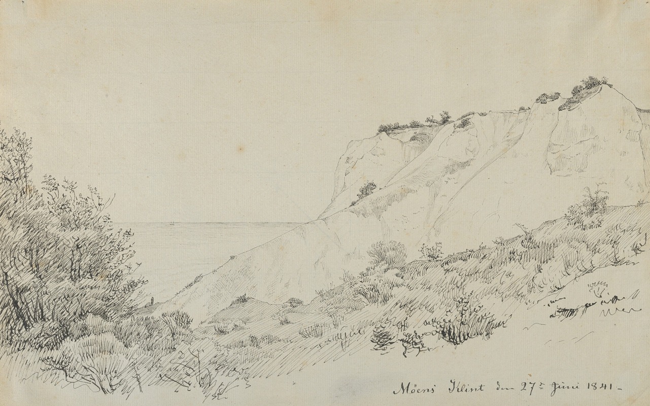 The Cliff of Møn by П. К. Сковгорд, 1841 — digital art print download