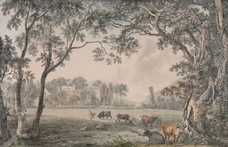 Valle Crucis Abbey, Denbighshire — Paul Sandby
