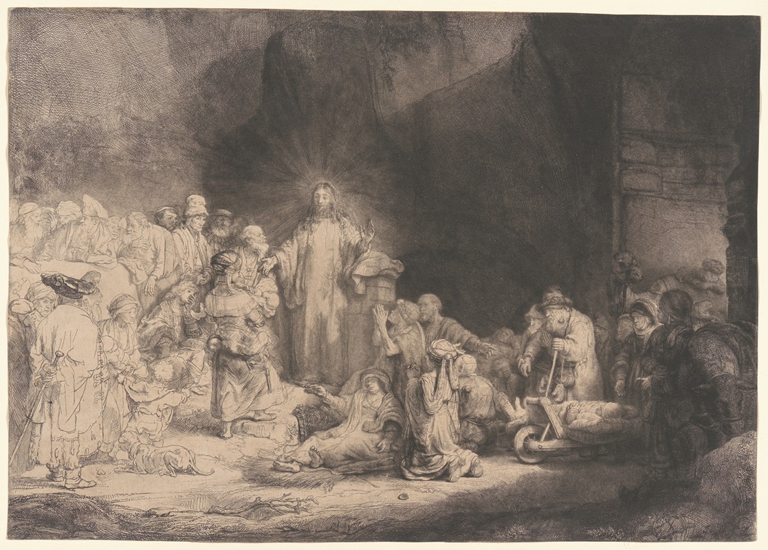 Christ Healing the Sick by Рембрандт ван Рейн — digital art print download