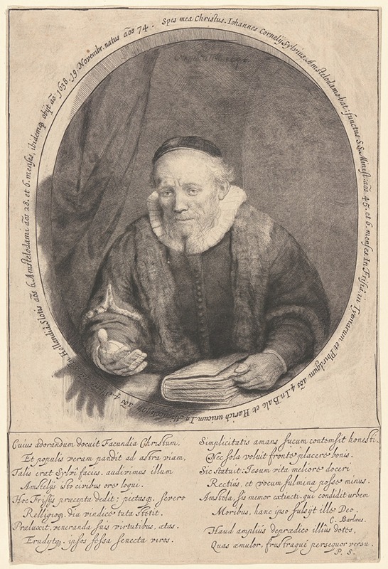 Jan Cornelis Sylvius, Preacher by Рембрандт ван Рейн, 1646 — digital art print download