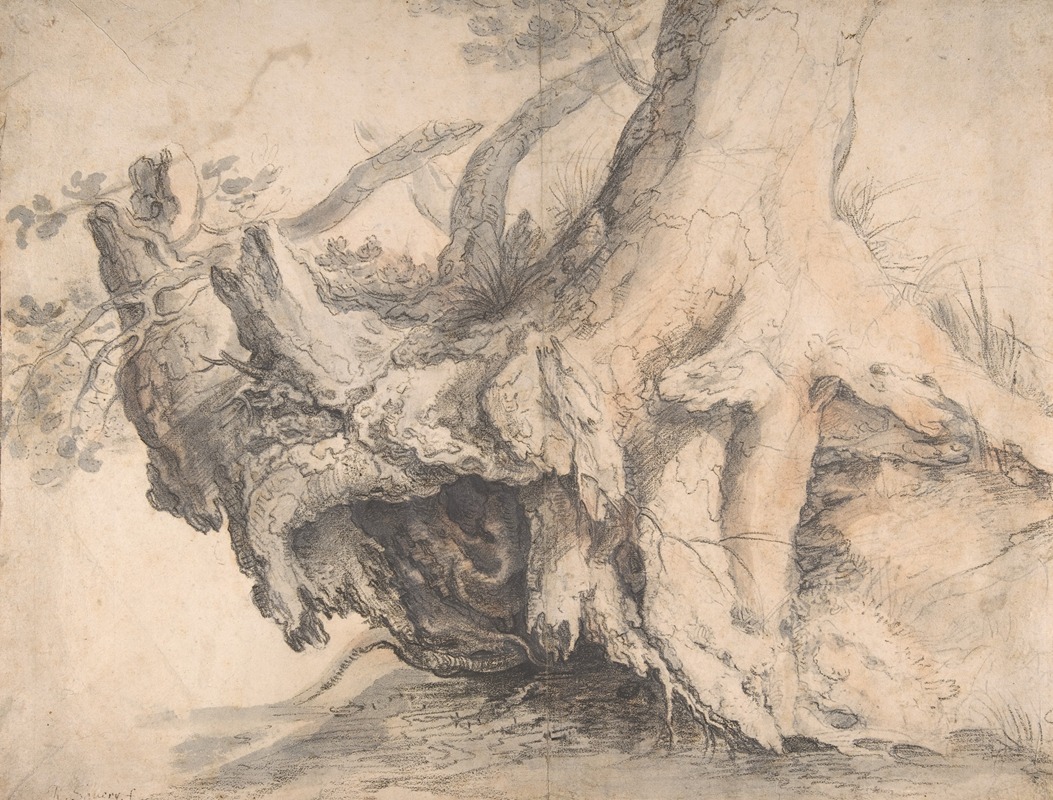 Study of a Tree by Роелант Савери — digital art print download