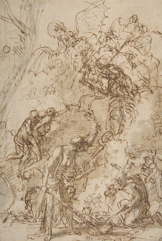 Witches' Sabbath by Сальватор Роза, 1640–1649 — digital art print download