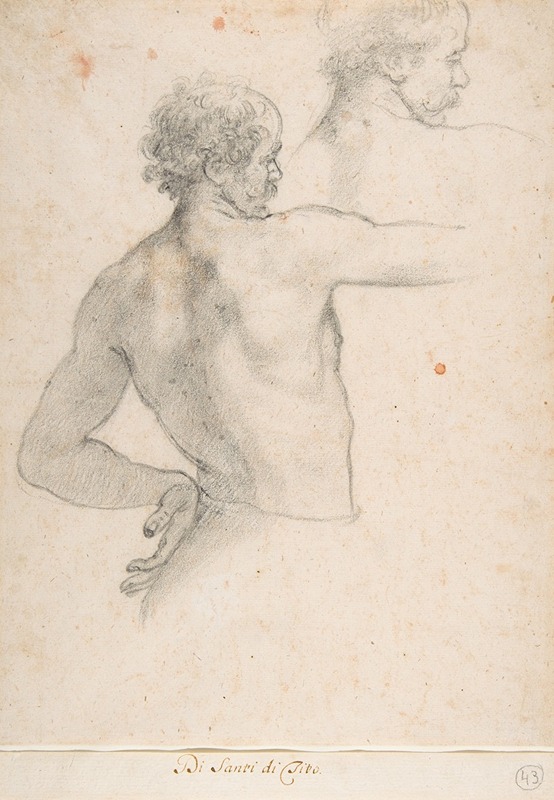 Two Studies of a Man by Санти Ди Тито — digital art print download
