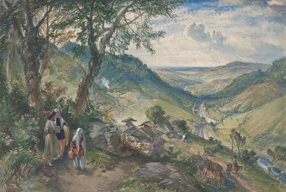 Valley of Vardan, Caucasus — William Simpson