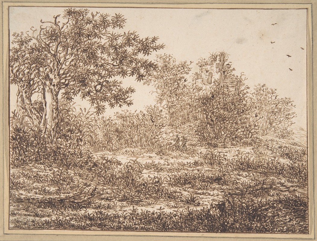 Dune Landscape with Trees by Адриан Хендрикс. Вербум — digital art print download