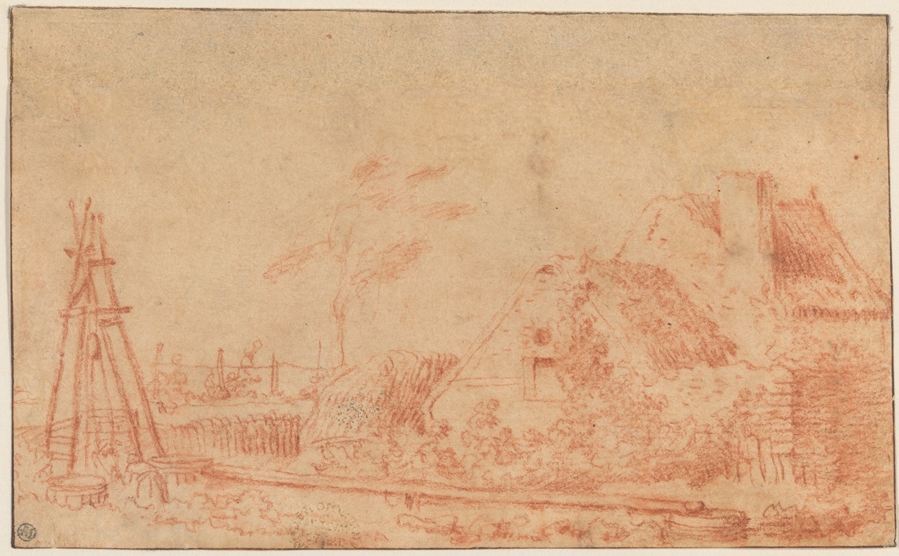 Landscape with a Cottage and Well — Жан-Антуан Ватто