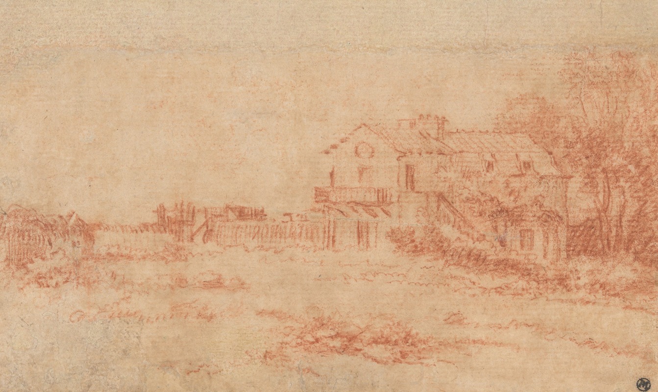 Landscape with a Country House — Jean-Antoine Watteau