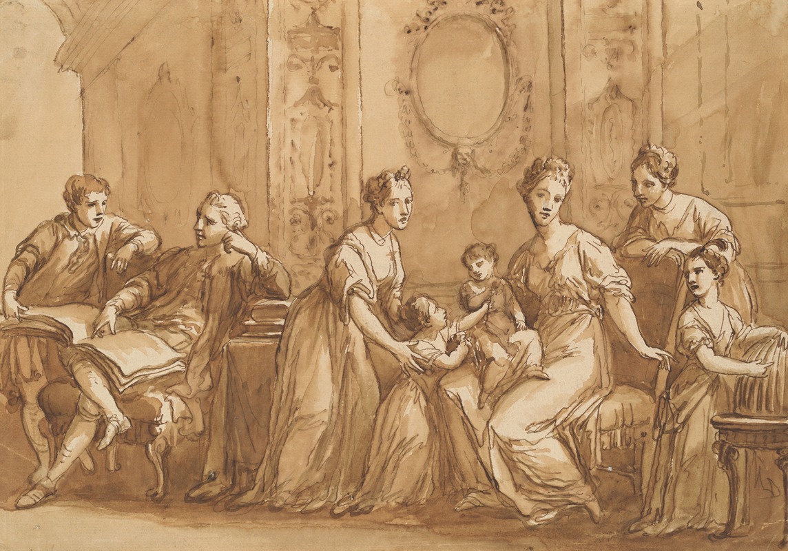 An English Family Group — Антонио Цукки