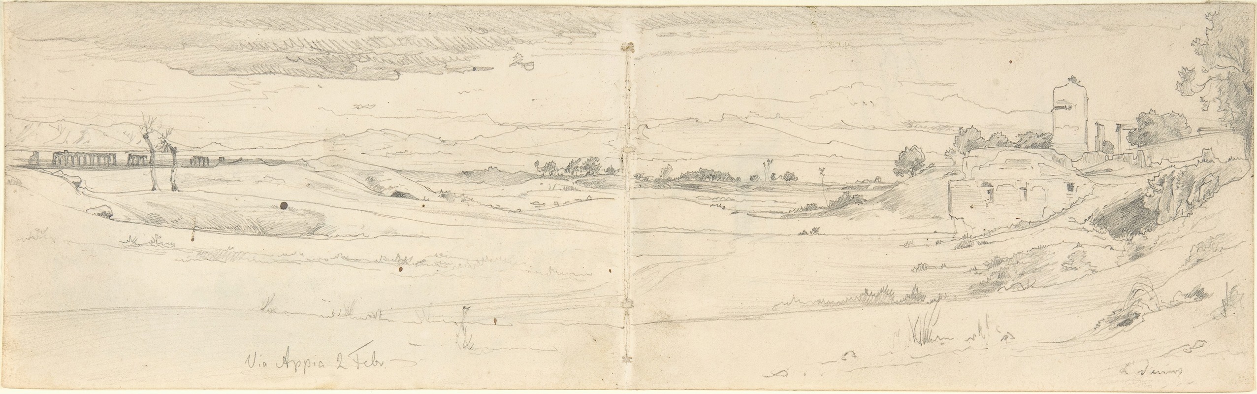 View of the Appian Way — August Leopold Venus