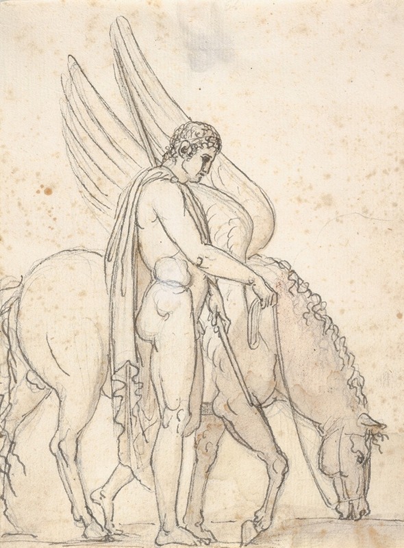 Bellerophon and Pegasus by Bertel Thorvaldsen, 1790–1844 — digital art print download