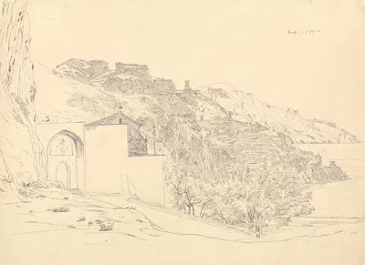 View of Amalfi by Карл Вагнер, 1823 — digital art print download
