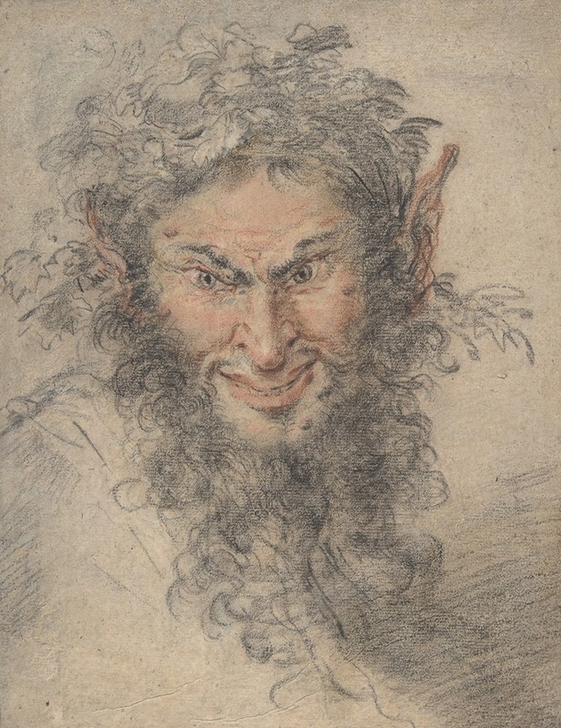 Head of a Satyr by Circle of Antoine Watteau — digital art print download