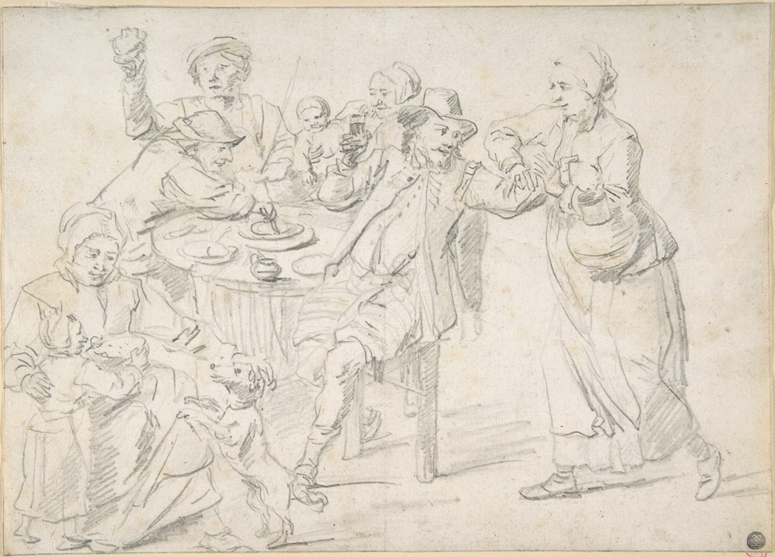 A Family Carousing by Давид Тенирс Младший — digital art print download