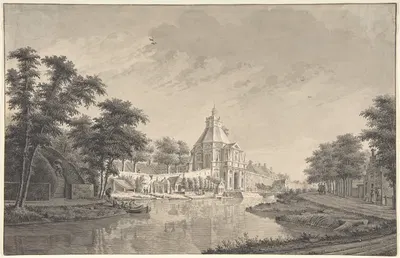 A View of the Wittevrouwenpoort, Utrecht by Дирк Веррайк — digital art print download