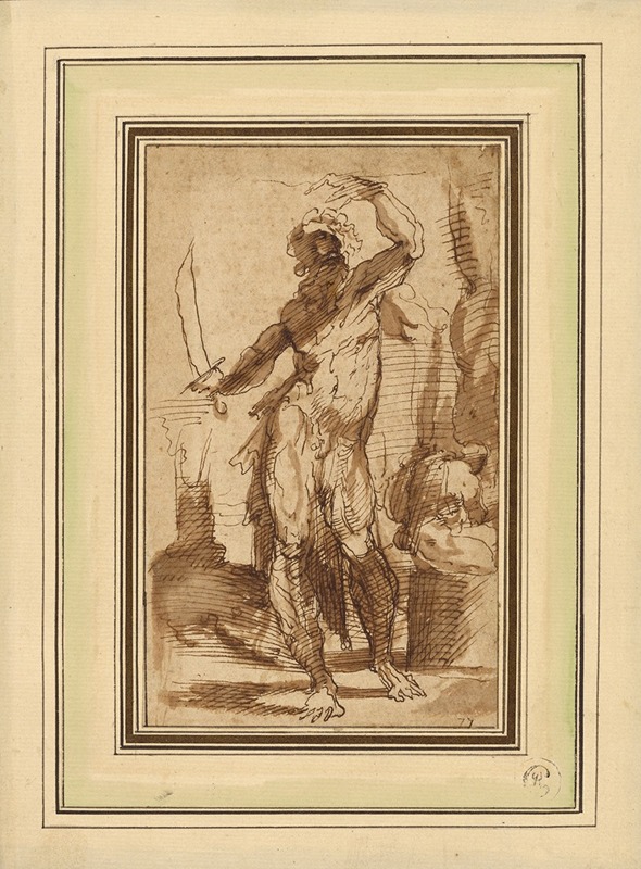 Study for the Figure of Abraham by Доменико Беккафуми, 1547 — digital art print download