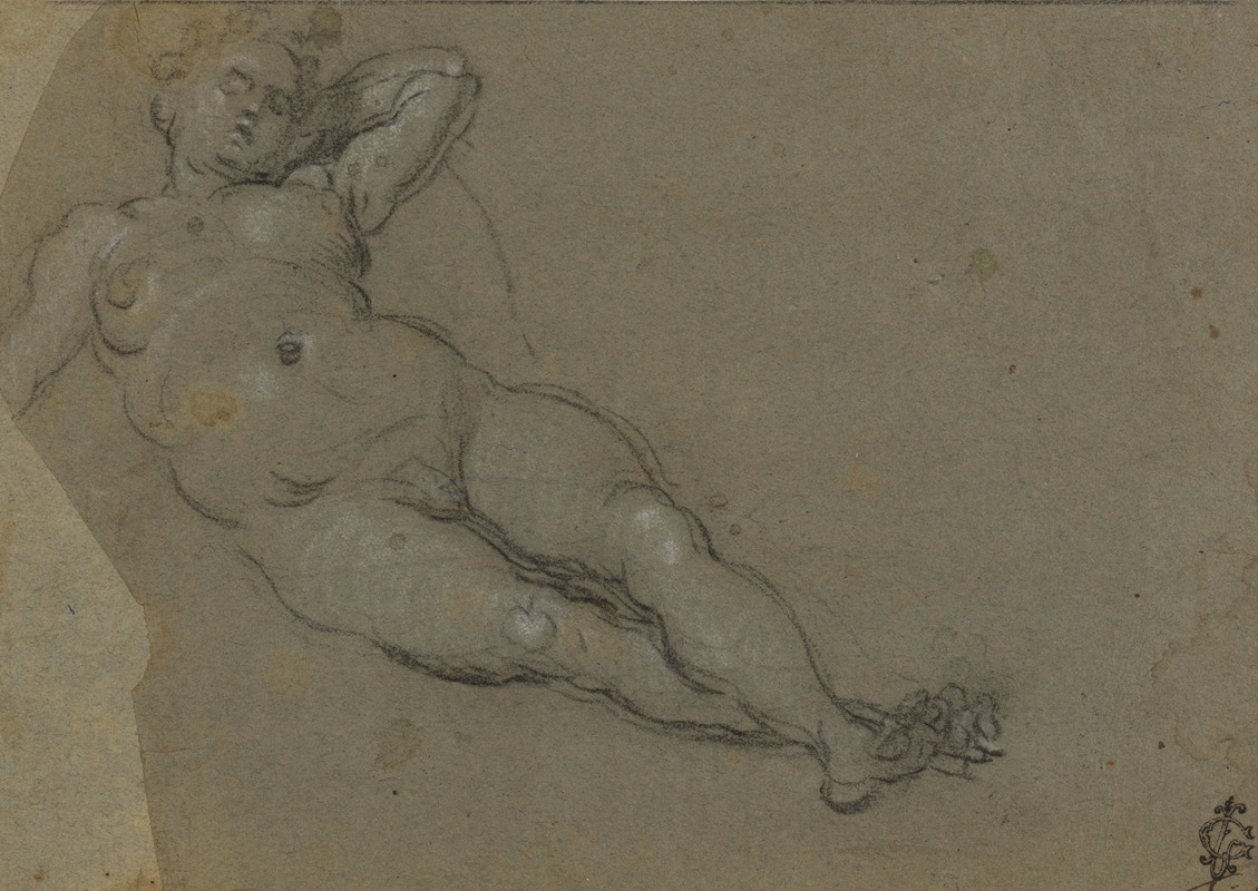 Reclining Female Nude — Доменико Тинторетто