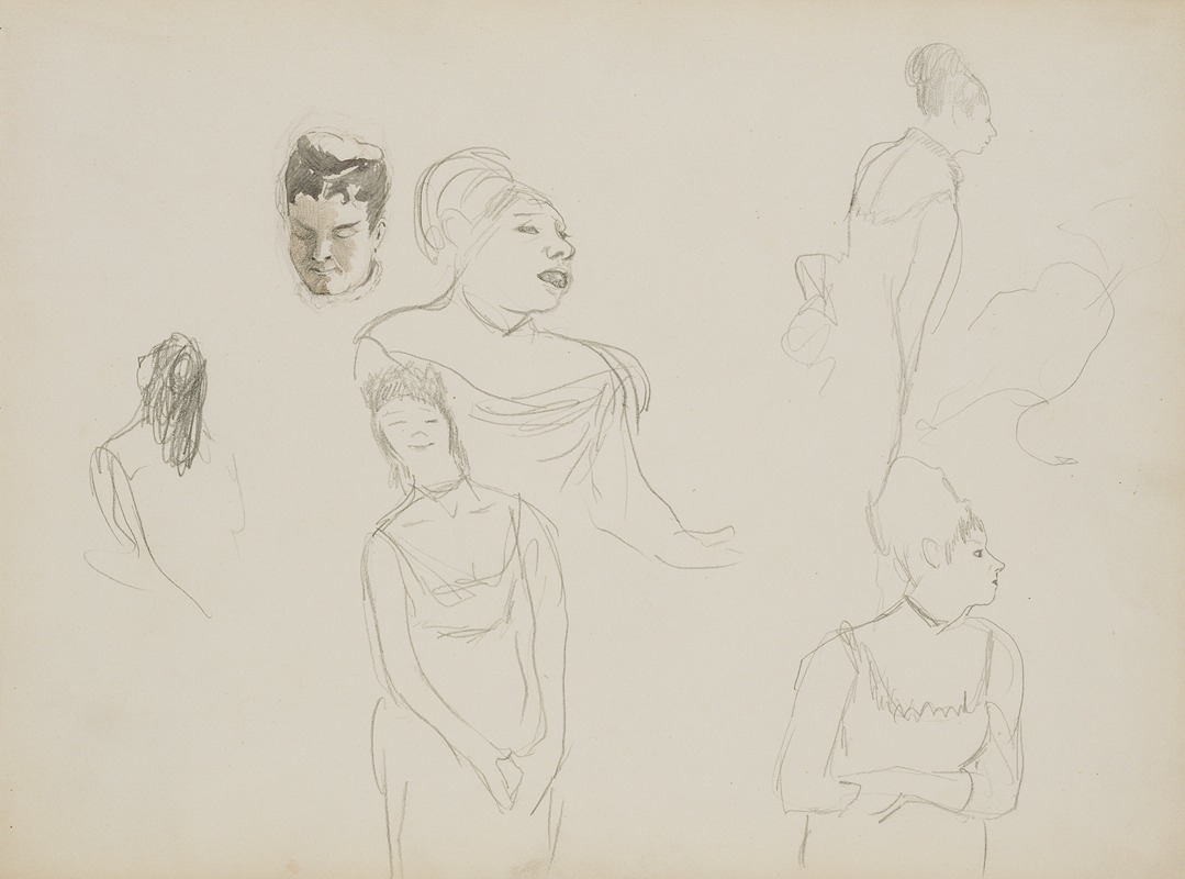 Sketches of Café Singers — Edgar Degas