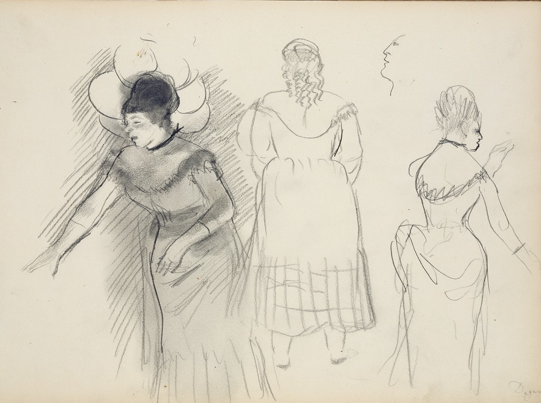 Sketches of Café Singers — Edgar Degas