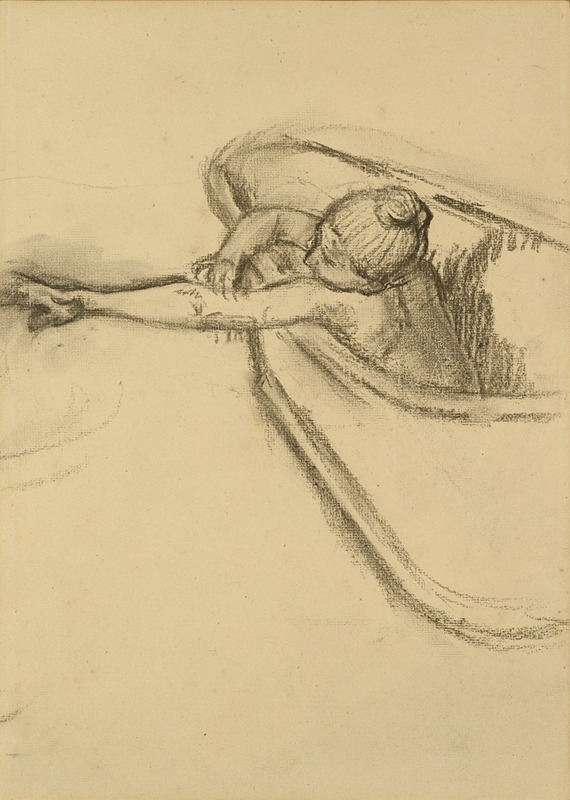 Woman in the Bath Drying her Arm — Edgar Degas