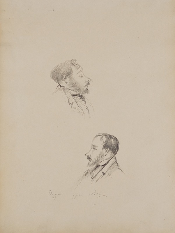 Degas and Other Sketches by Эдгар Дега, 1877 — digital art print download