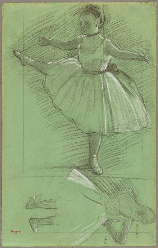 Two Studies of Dancers by Эдгар Дега, 1873 — digital art print download