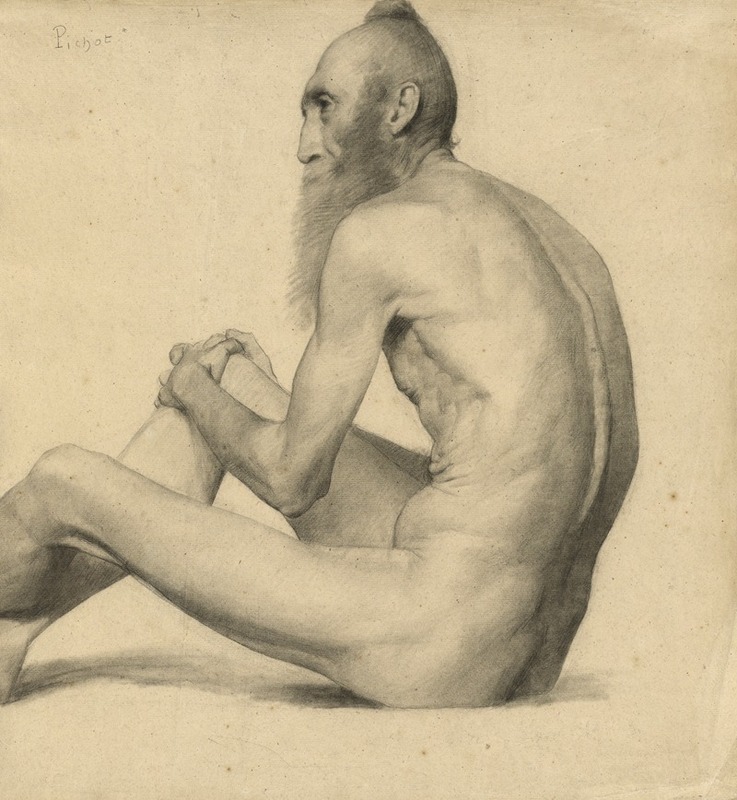 Nude Study of an Old Man — Émile-Jules Pichot