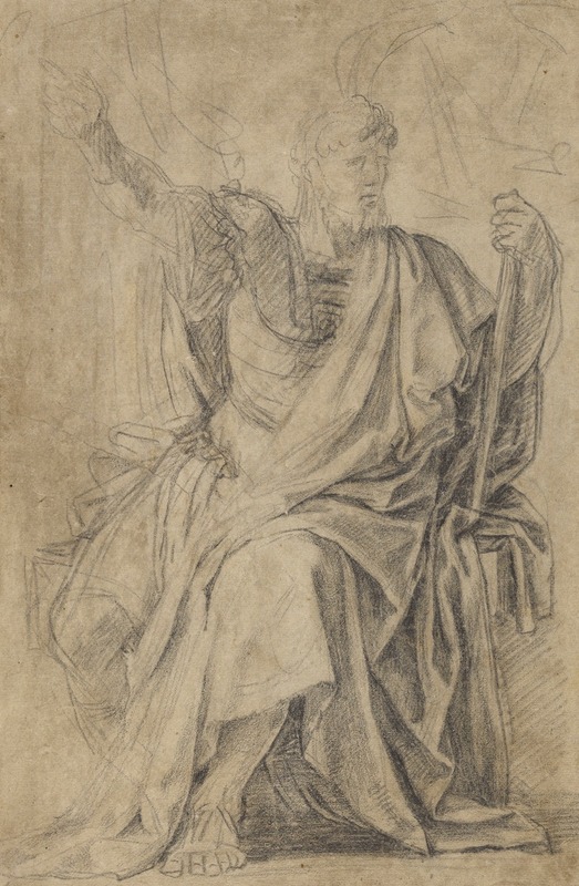 Study for the figure of Astasius — Eustache Le Sueur