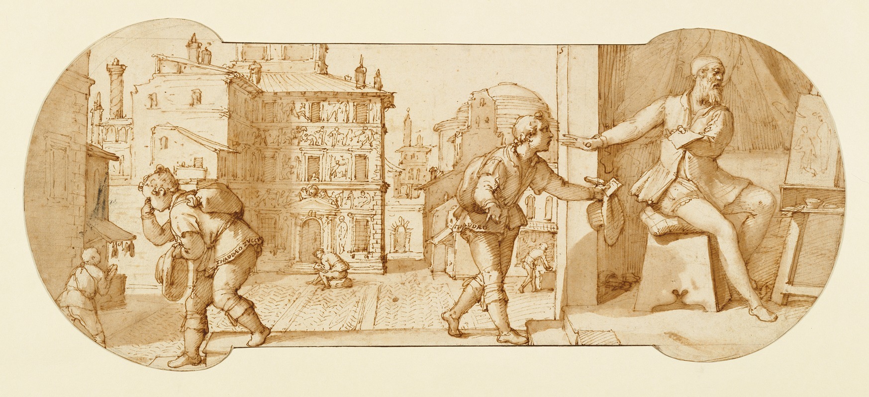 Taddeo Rebuffed by Francesco Il Sant'Angelo — Federico Zuccaro