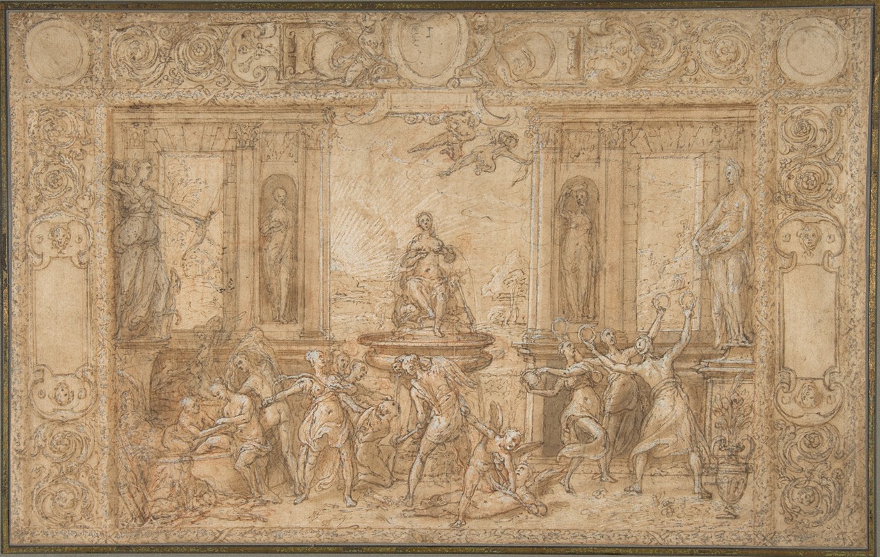 Study for The Allegory of Spring by Federico Zuccaro, 1579 — digital art print download