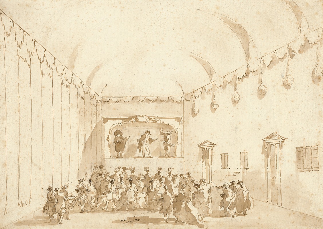 A Theatrical Performance by Франческо Гуарди, 1782 — digital art print download