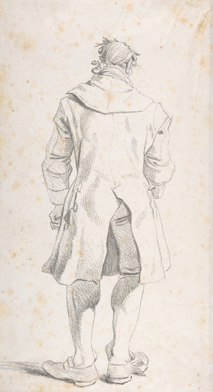 Caricature of Joseph-Benoît Suvée — François-André Vincent