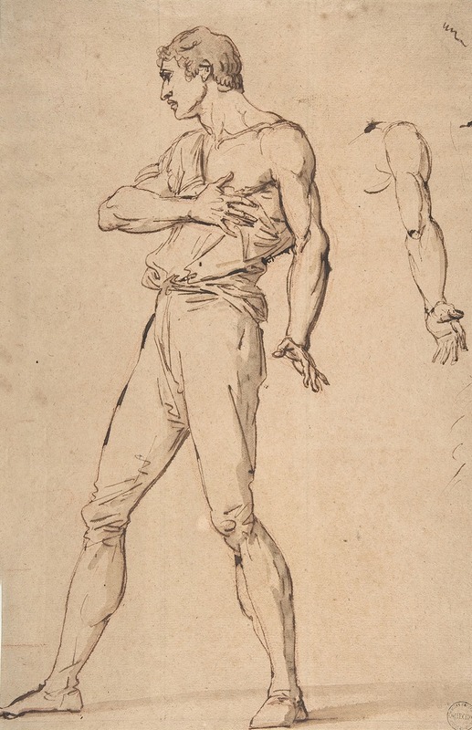 Standing Man with His Right Hand on His Chest — François-André Vincent
