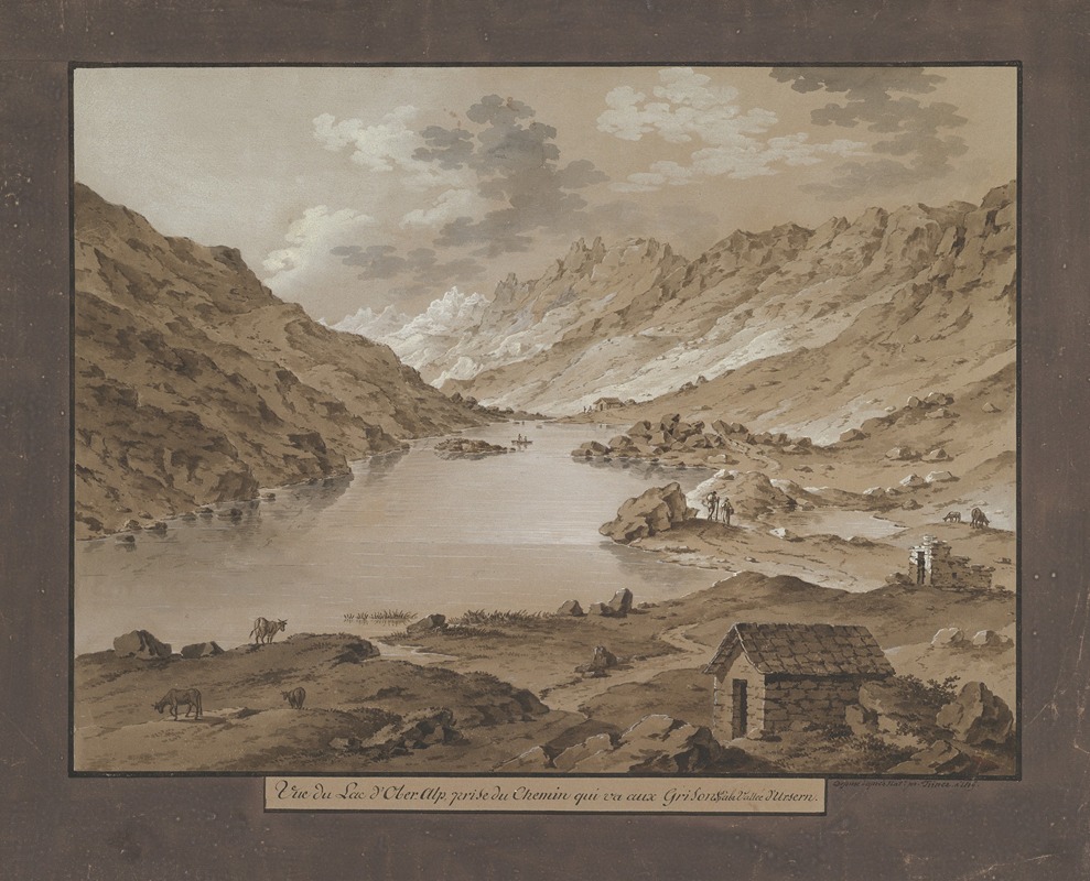 View of Oberalp Lake — Franz Xaver Triner