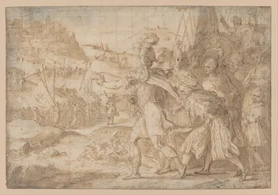 The Siege of Fiesole by the Goths by Friedrich Sustris — digital art print download