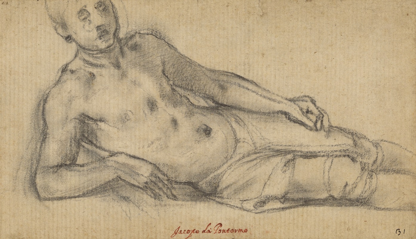 Reclining Old Man by Жорж Лалеман, 1625 — digital art print download