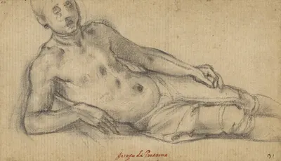 Reclining Old Man by Georges Lallemant, 1625 — digital art print download