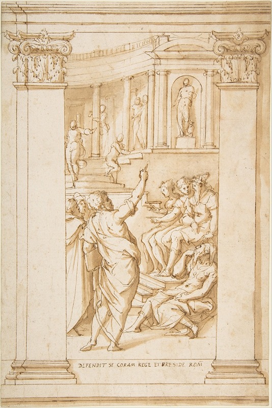 Saint Paul Speaking before King Agrippa (Acts 26) — Джорджо Вазари