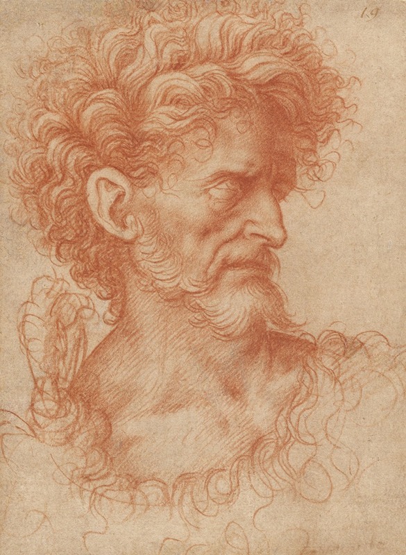Saint John the Baptist by Giovanni Agostino da Lodi, 1500 — digital art print download