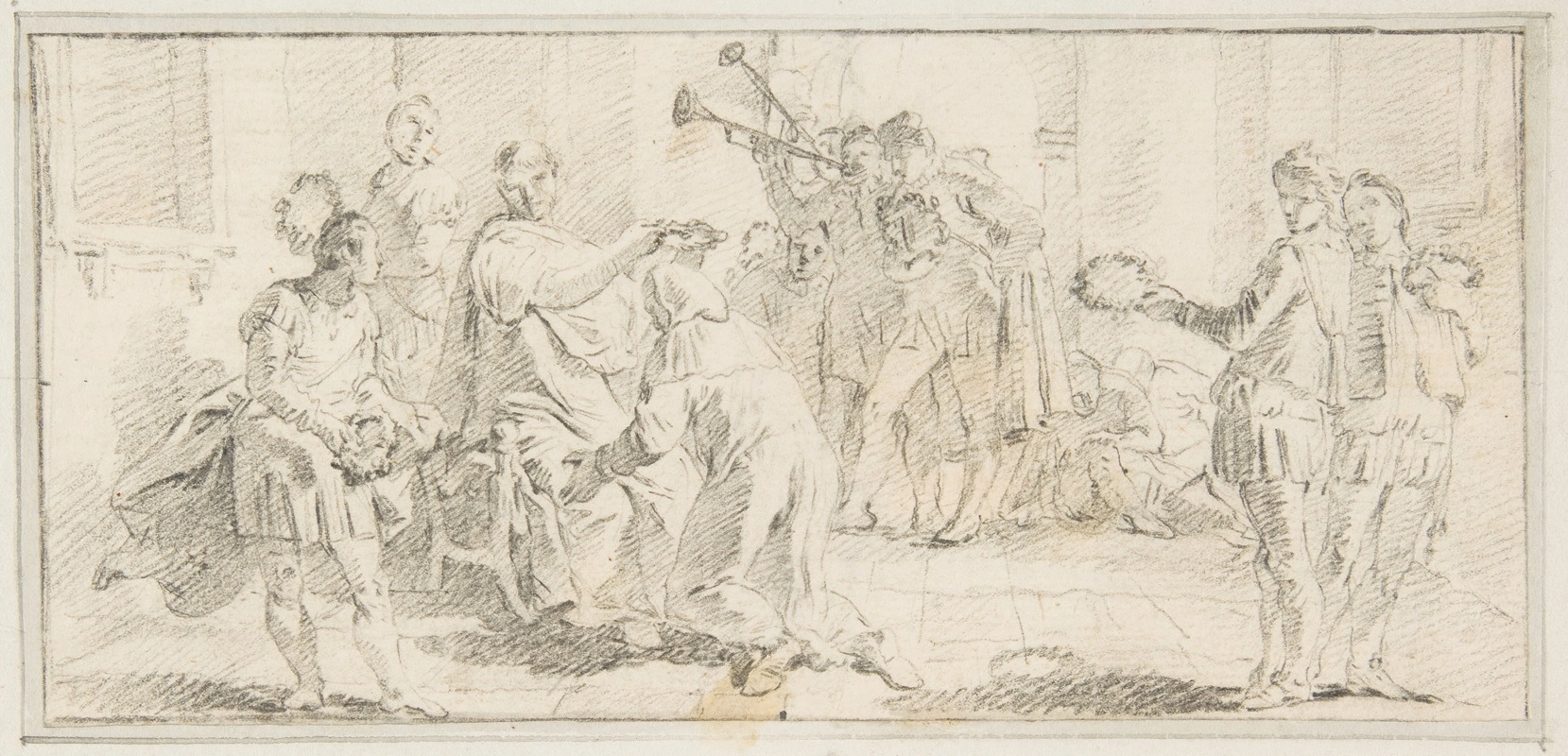 Allegorical Scene of Coronation — Giovanni Battista Tiepolo