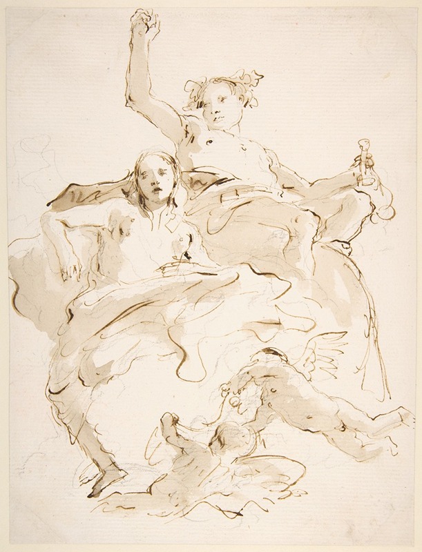 Bacchus and Ariadne by Джованни Баттиста Тьеполо, 1696–1770 — digital art print download
