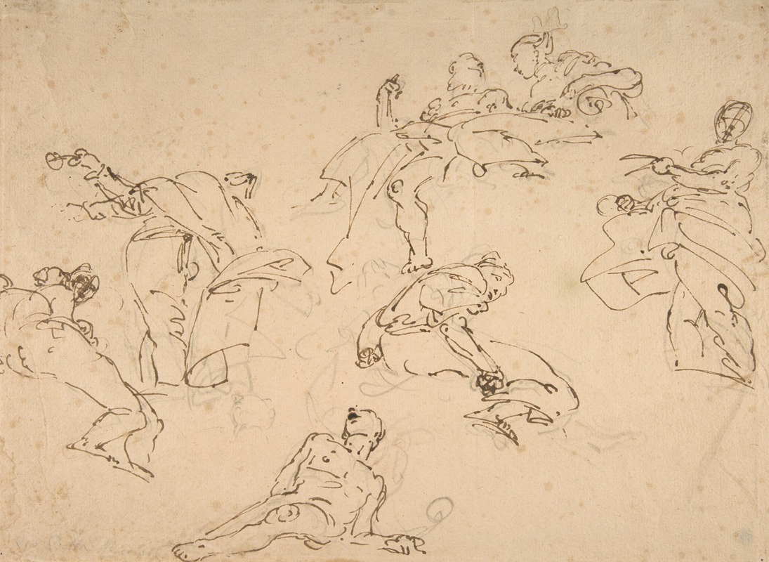 Figure Studies by Giovanni Battista Tiepolo, 1696–1770 — digital art print download