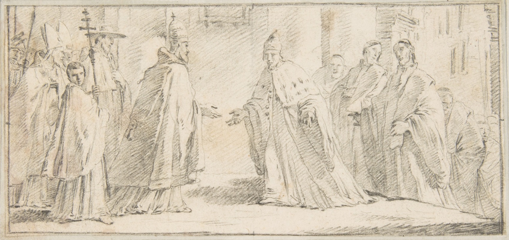 Meeting Between a Pope and Doge by Джованни Баттиста Тьеполо, 1696–1770 — digital art print download