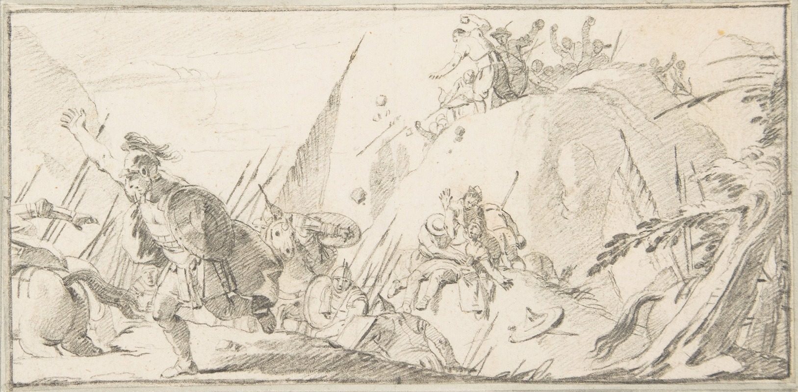Scene of Combat by Джованни Баттиста Тьеполо, 1696–1770 — digital art print download