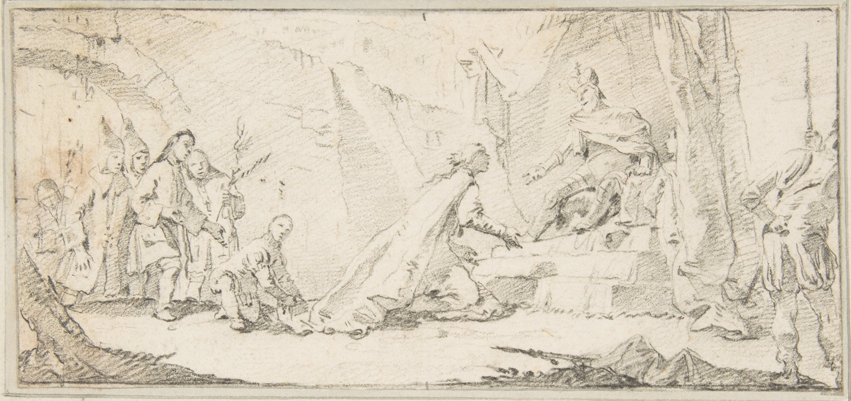 Supplicants Imploring an Emperor for Peace by Джованни Баттиста Тьеполо, 1696–1770 — digital art print download