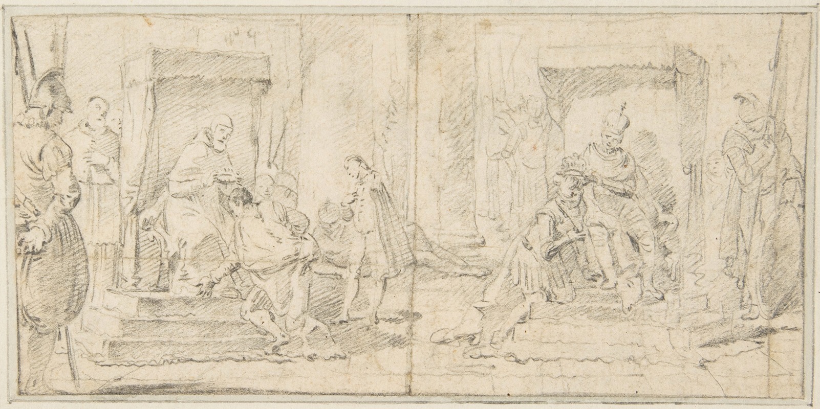 Two Scenes of Coronation by Джованни Баттиста Тьеполо, 1696–1770 — digital art print download