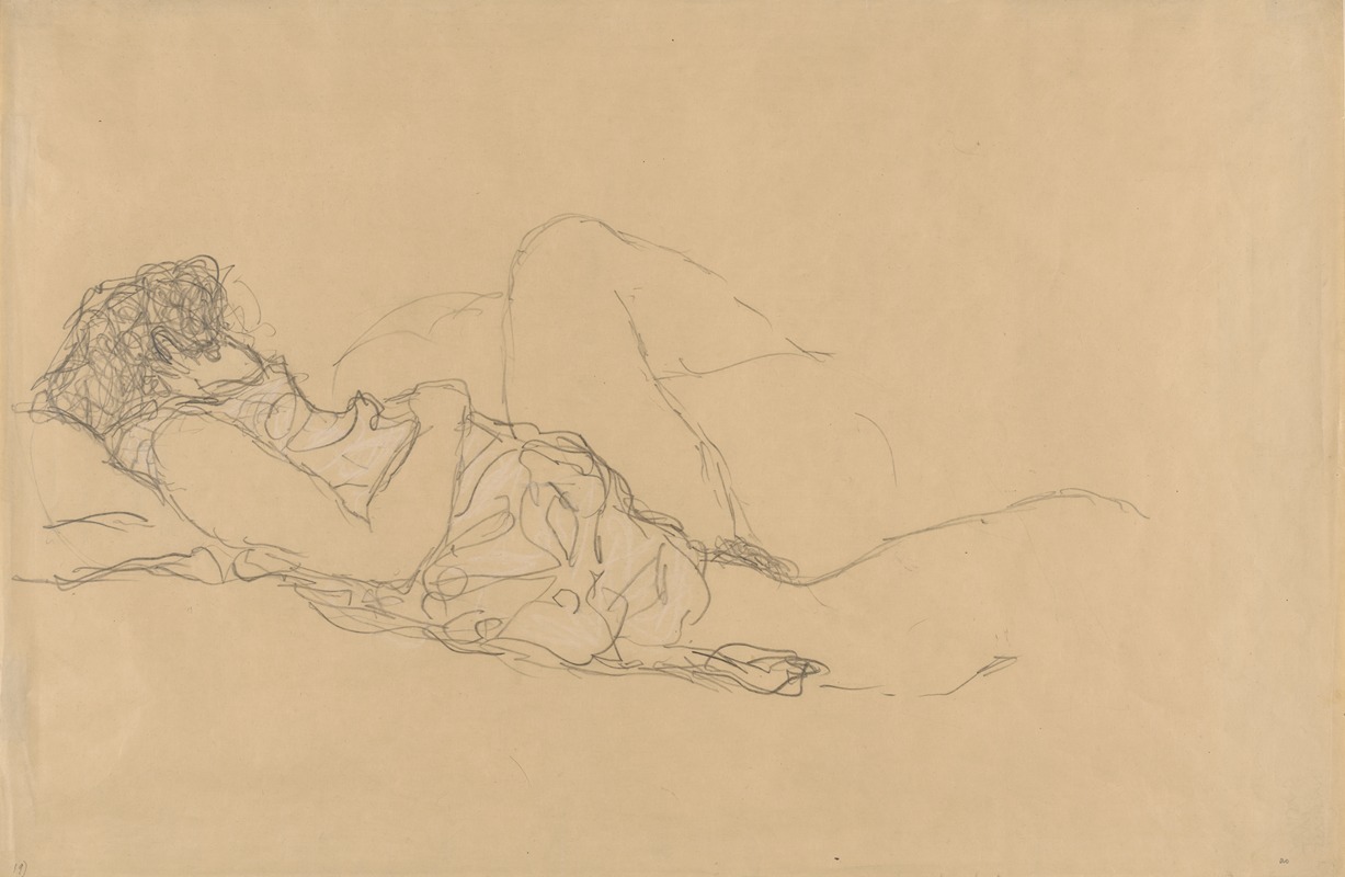Sleeping Woman by Густав Климт — digital art print download
