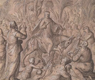 Christ's Entry into Jerusalem by Hans Stutte, 1611 — digital art print download