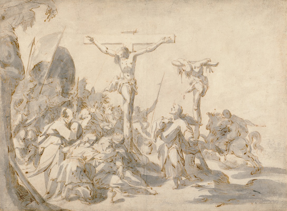 The Crucifixions by Ганс фон Ахен, 1587 — digital art print download